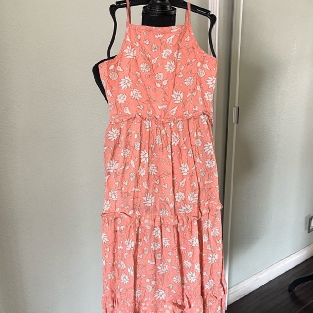 Cat & Jack Floral Maxi Dress Girls Medium 7/8